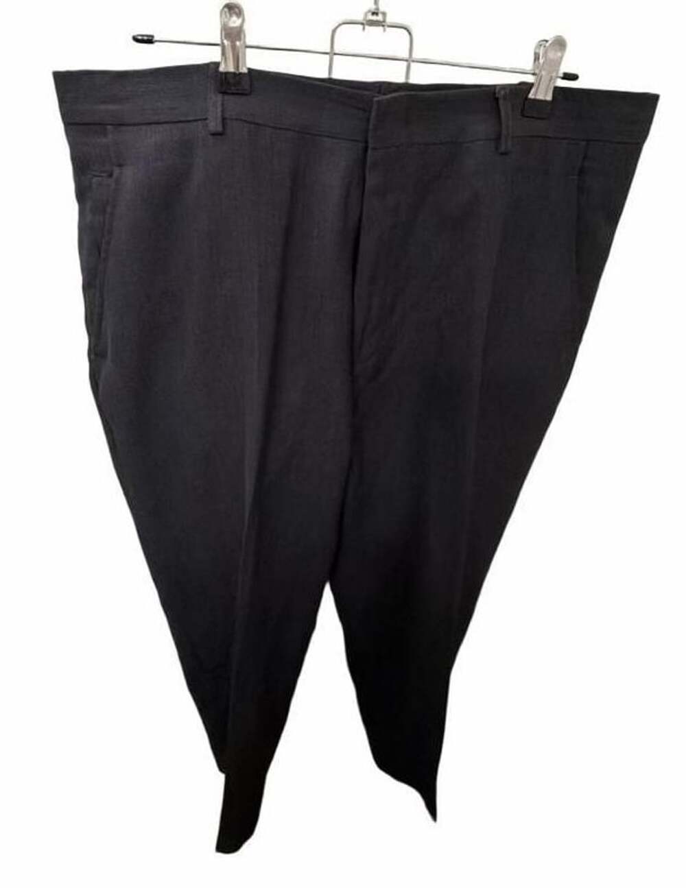 Kenneth Cole Reaction Men’s 36x30 Black Pinstripe Wool Blend Dress Pants